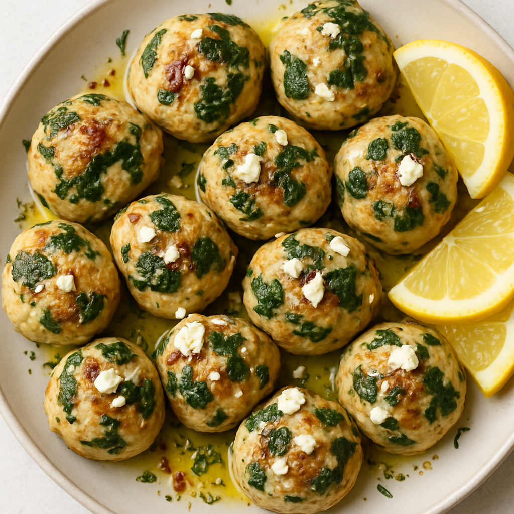 Albóndigas de Pollo Griegas