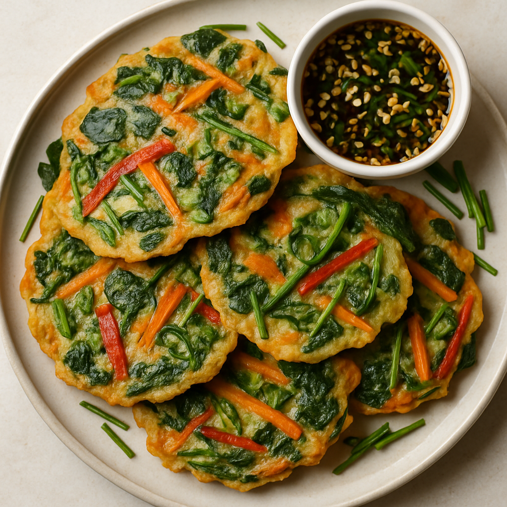 Korean-Style Crispy Vegetable Pancakes