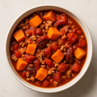 Quick Chili with Sweet Potato and Pork