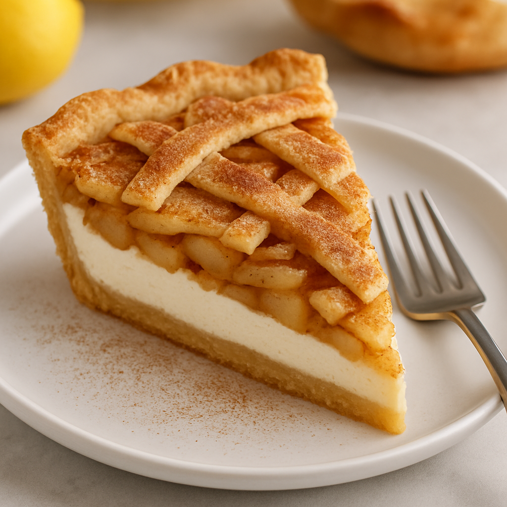 Pastel de Manzana con Queso Crema