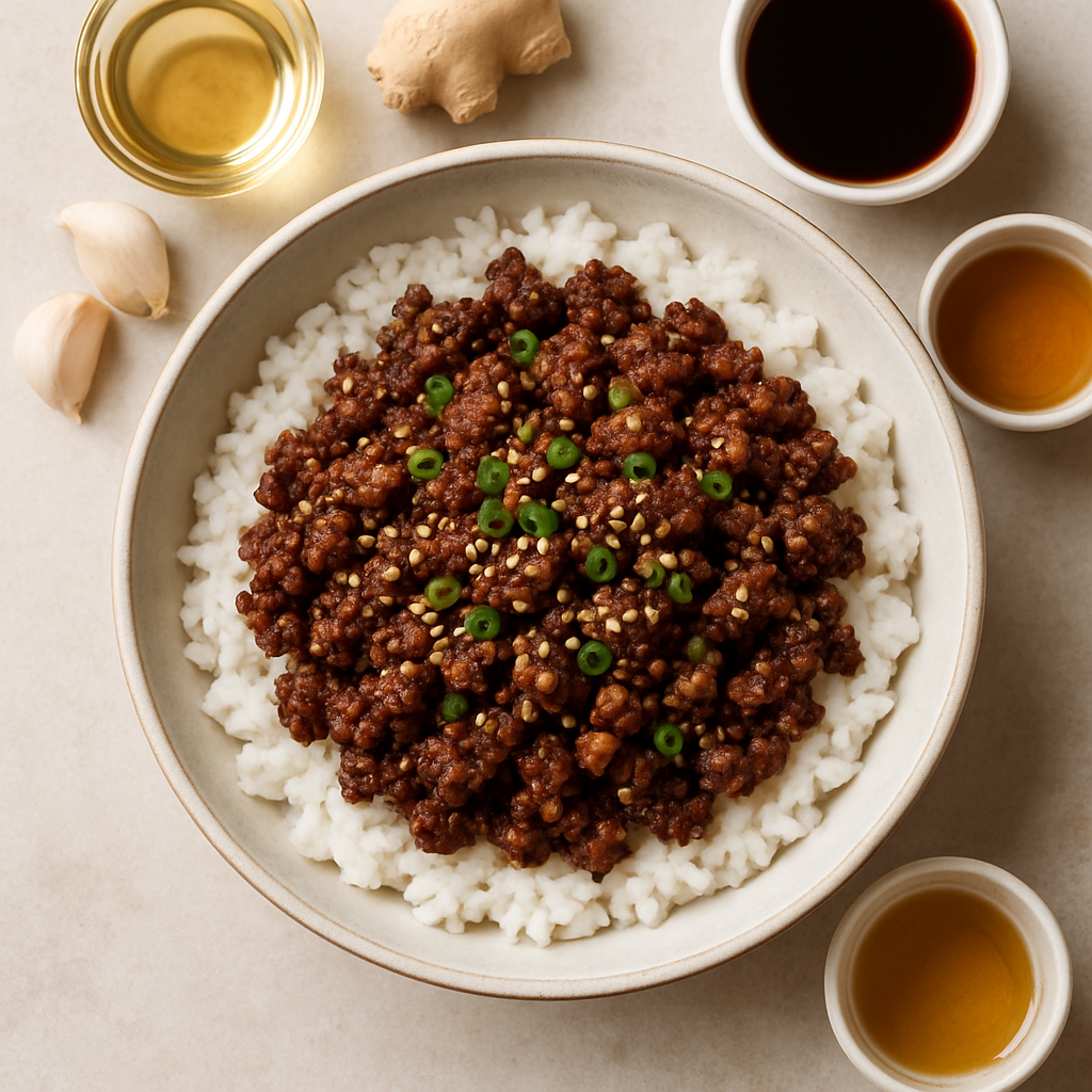 Caramelized Beef With Rice