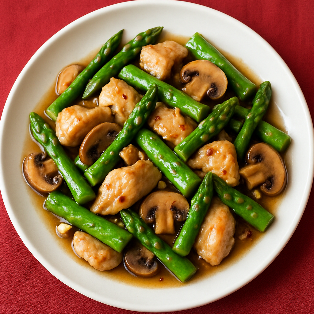 Ginger Chicken and Asparagus Stir-Fry