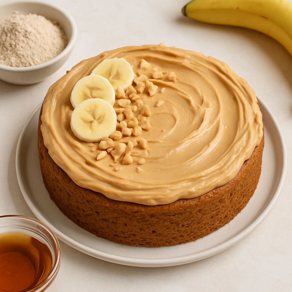 Banana Cake with Peanut Butter Frosting