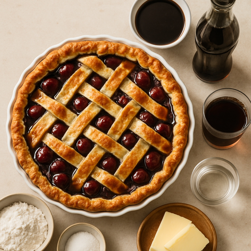 Pastel de Cereza y Cola