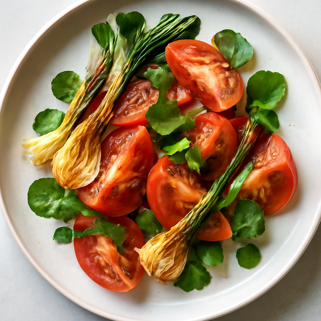 Charred Onion & Tomato Salad