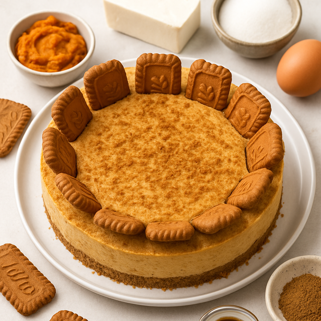 Cheesecake de Calabaza y Biscoff