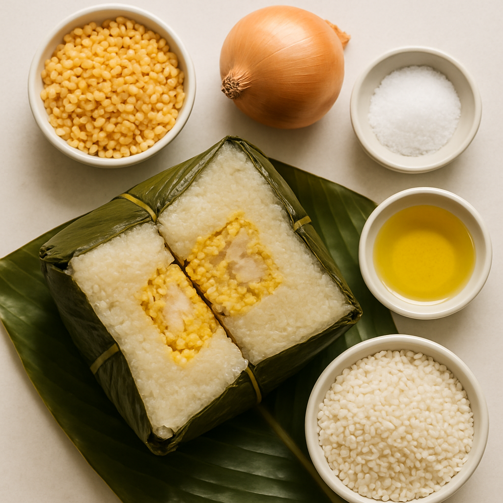 Bánh Chưng (Pasteles de Arroz Pegajoso Salados Vietnamitas)