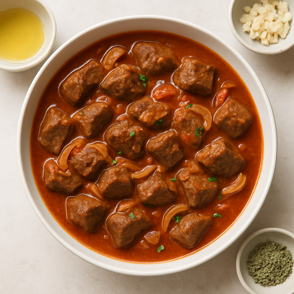 Puntas de Res con Salsa