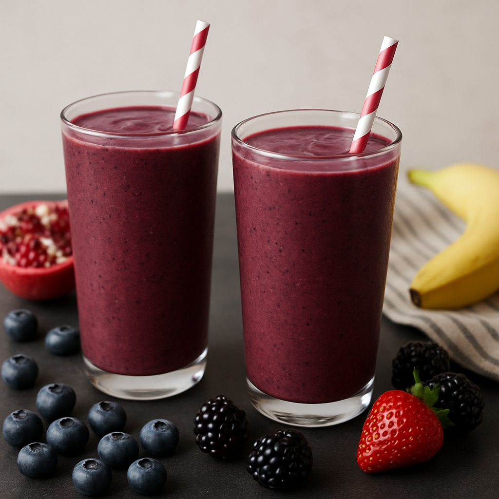Batido de Kéfir con Tres Bayas