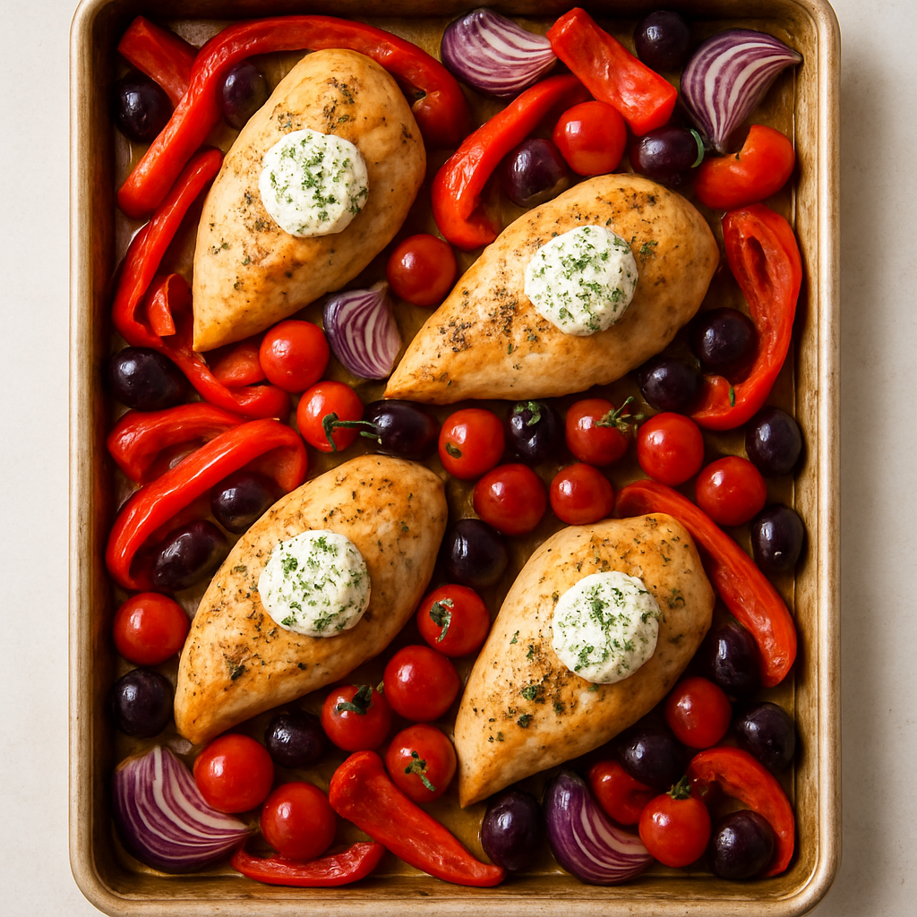 Mediterranean Chicken Tray Bake