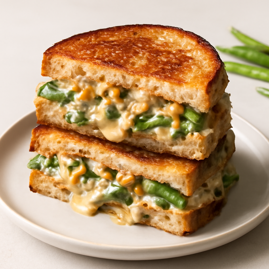 Green Bean Casserole Grilled Cheese