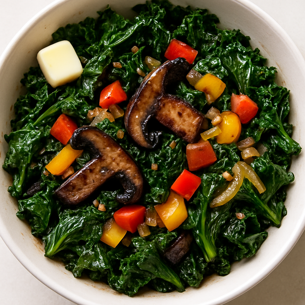 Warm Balsamic Kale Salad