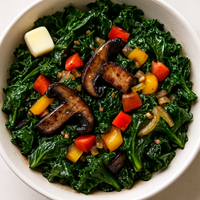 Warm Balsamic Kale Salad