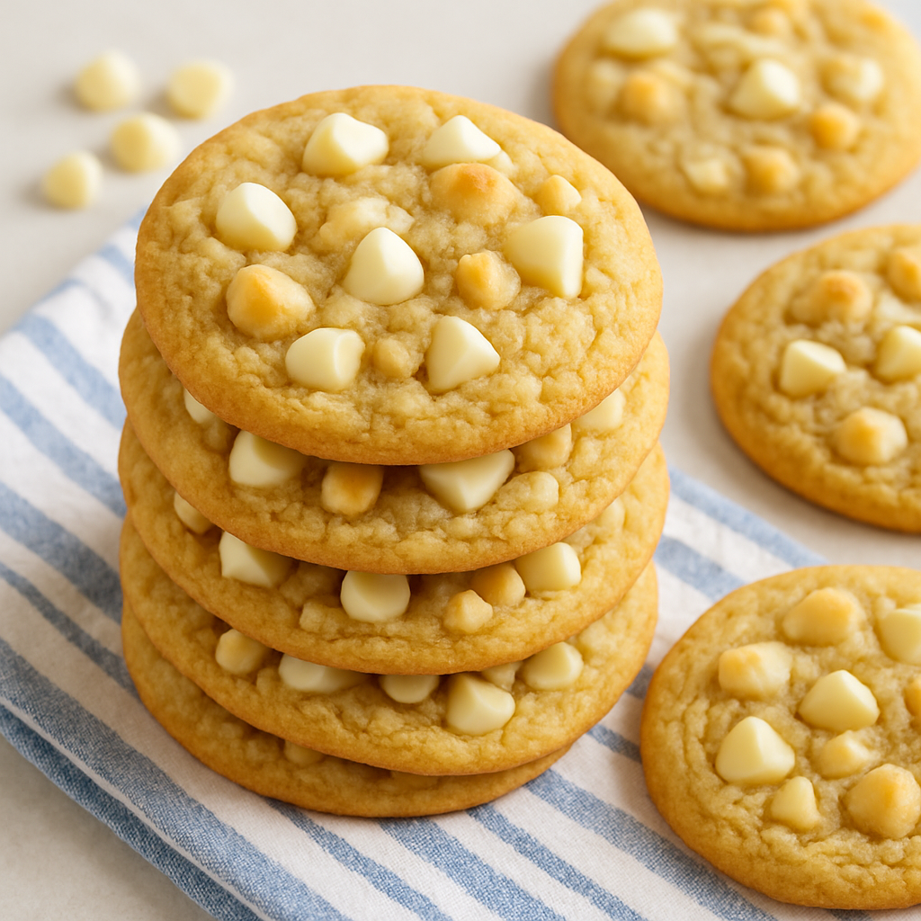 Galletas de Chocolate Blanco y Nuez de Macadamia