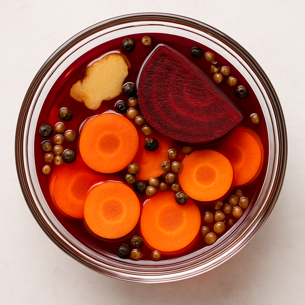 Sous Vide Carrot Beet Infused Vinegar