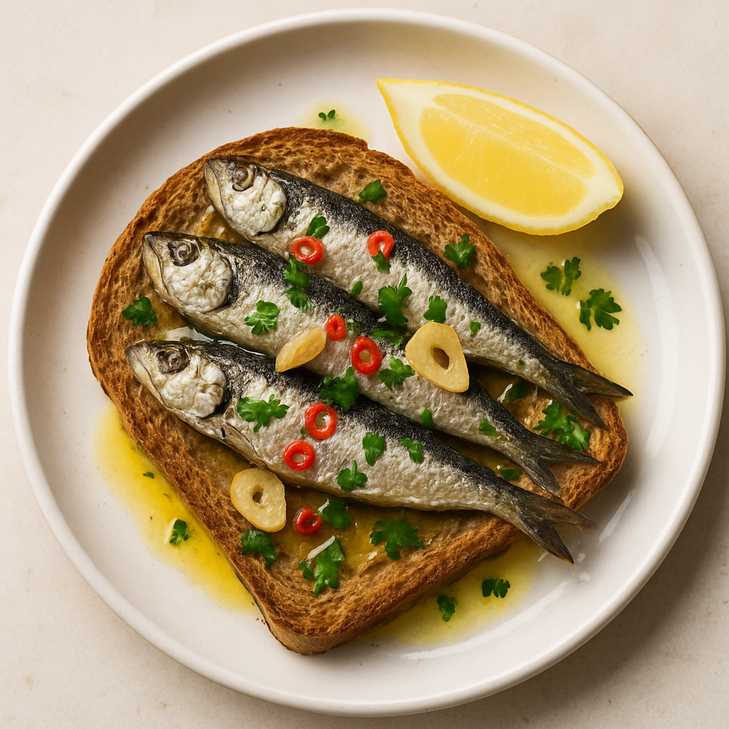 Spanish Sardines on Toast