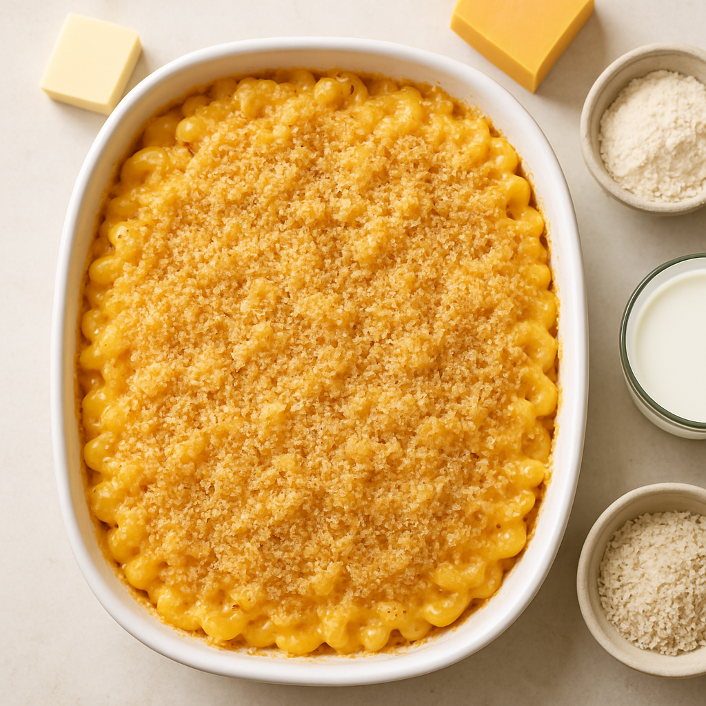 Mac con Queso Cheddar al Horno
