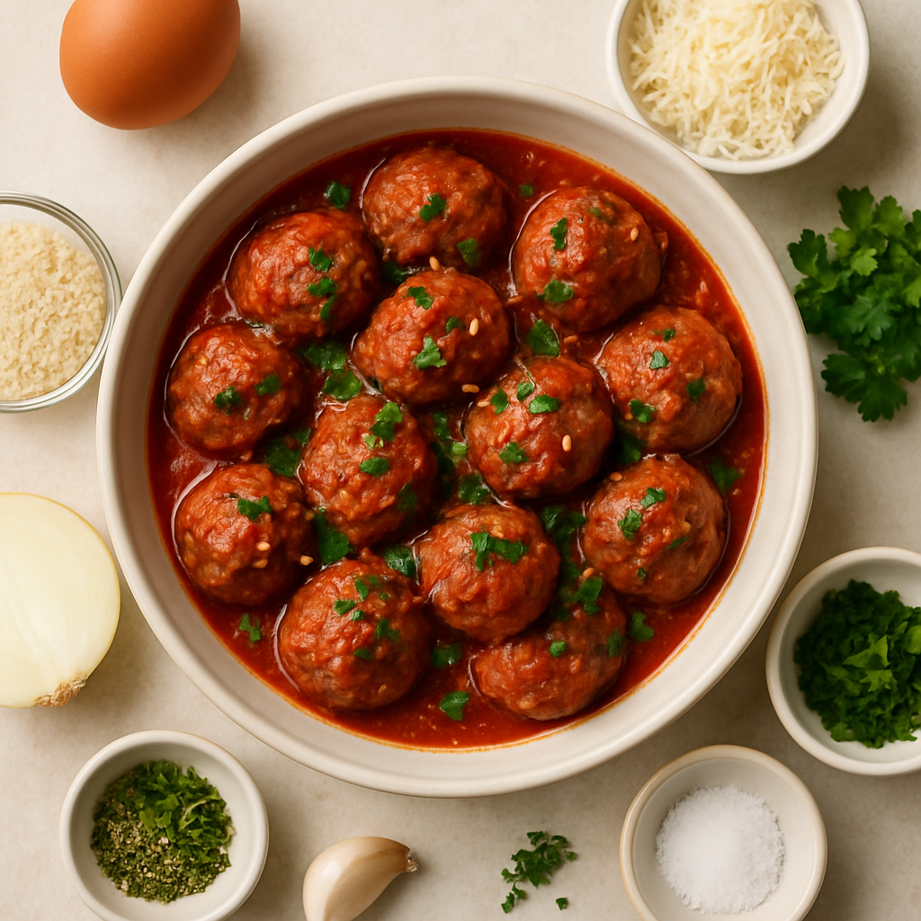 Italian-Style Beef & Pork Meatballs
