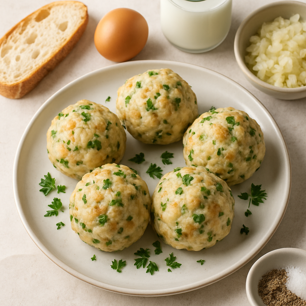 Semmelknödel (German Bread Dumplings)