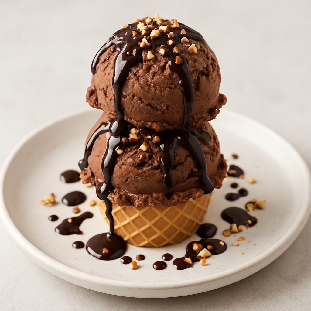 Helado de Terciopelo de Chocolate