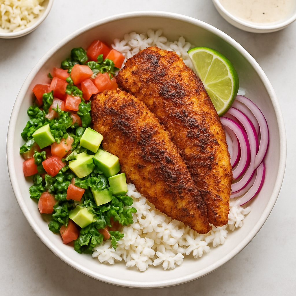 Spicy Fish Taco Bowls