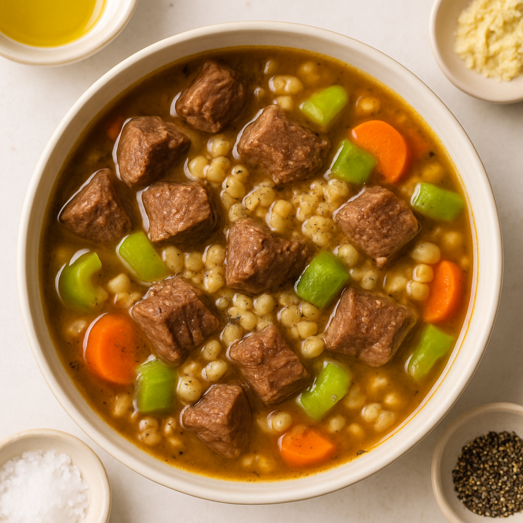 Sopa de Carne y Cebada