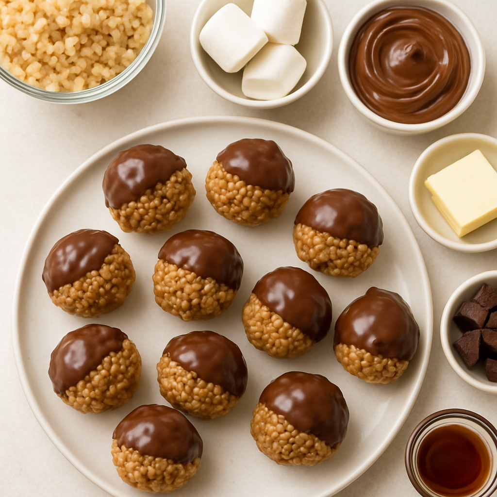 Bolitas de Arroz Krispie con Nutella