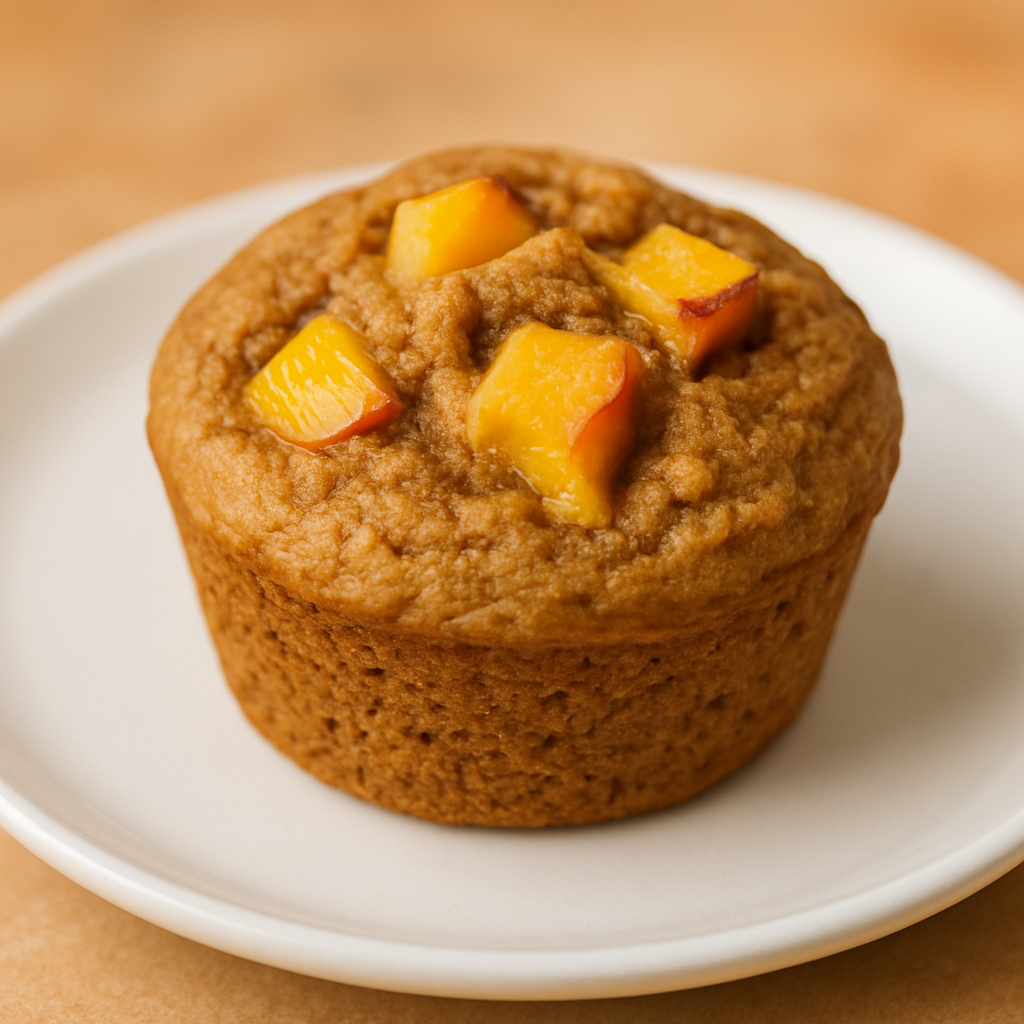 Muffins de Trigo Integral con Miel y Durazno