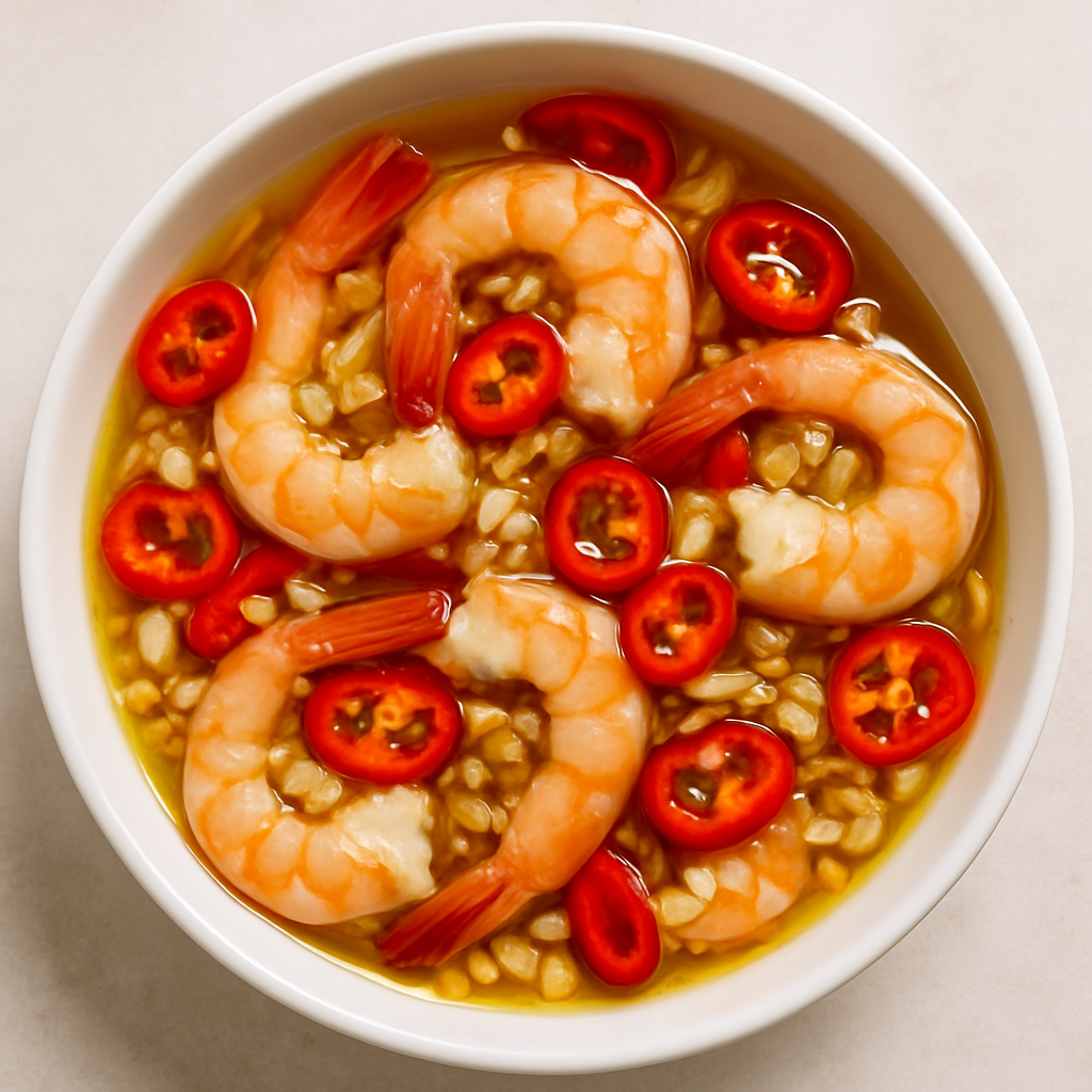 Vietnamese Sunbathing Prawns