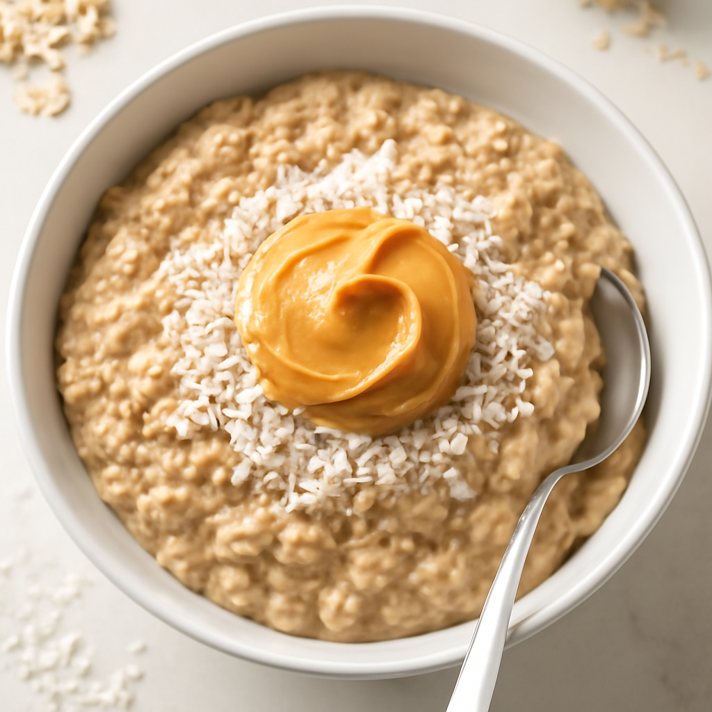 Coconut Peanut Butter Oatmeal