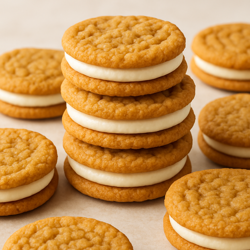 Soft Homemade Golden Oreos