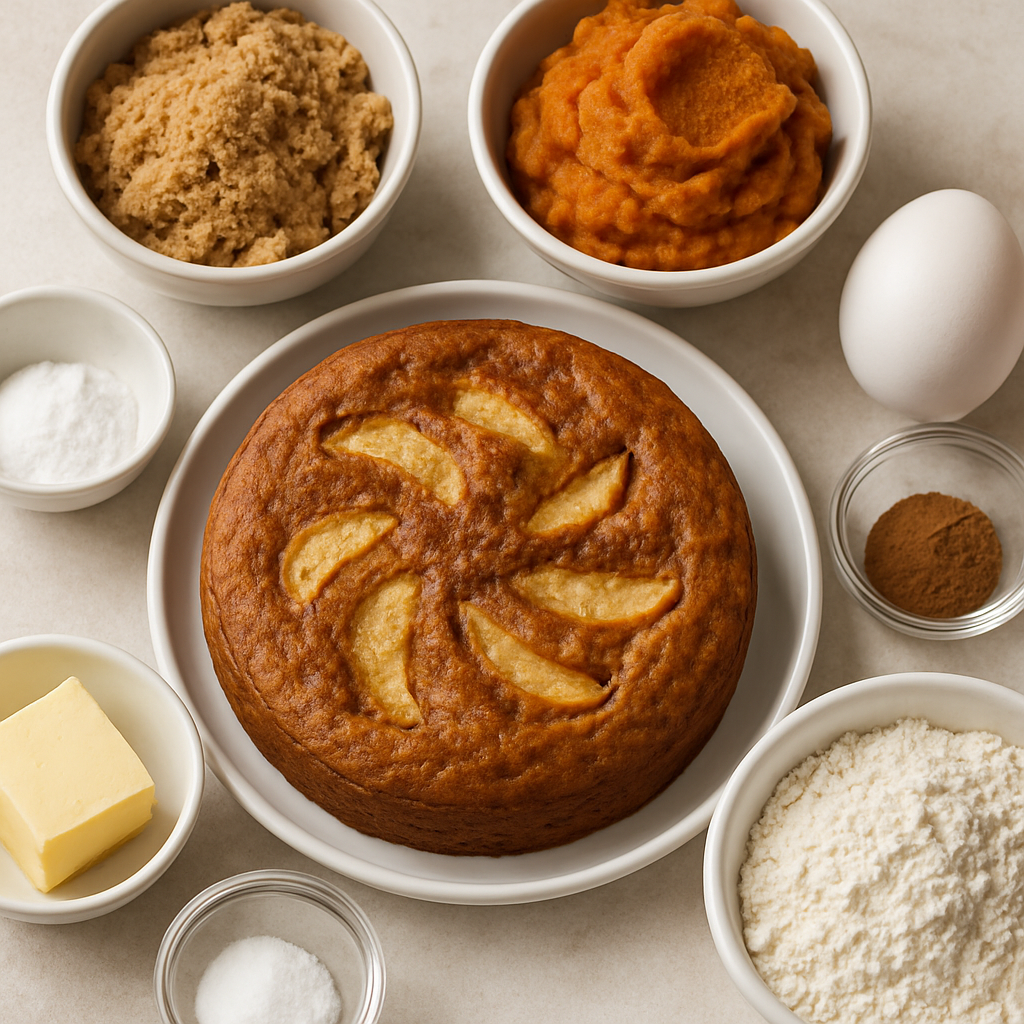 Slow Cooker Pumpkin Apple-Cinnamon Cake