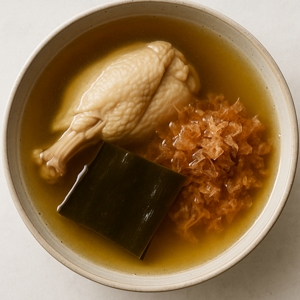 Dashi y Caldo de Pollo Japonés