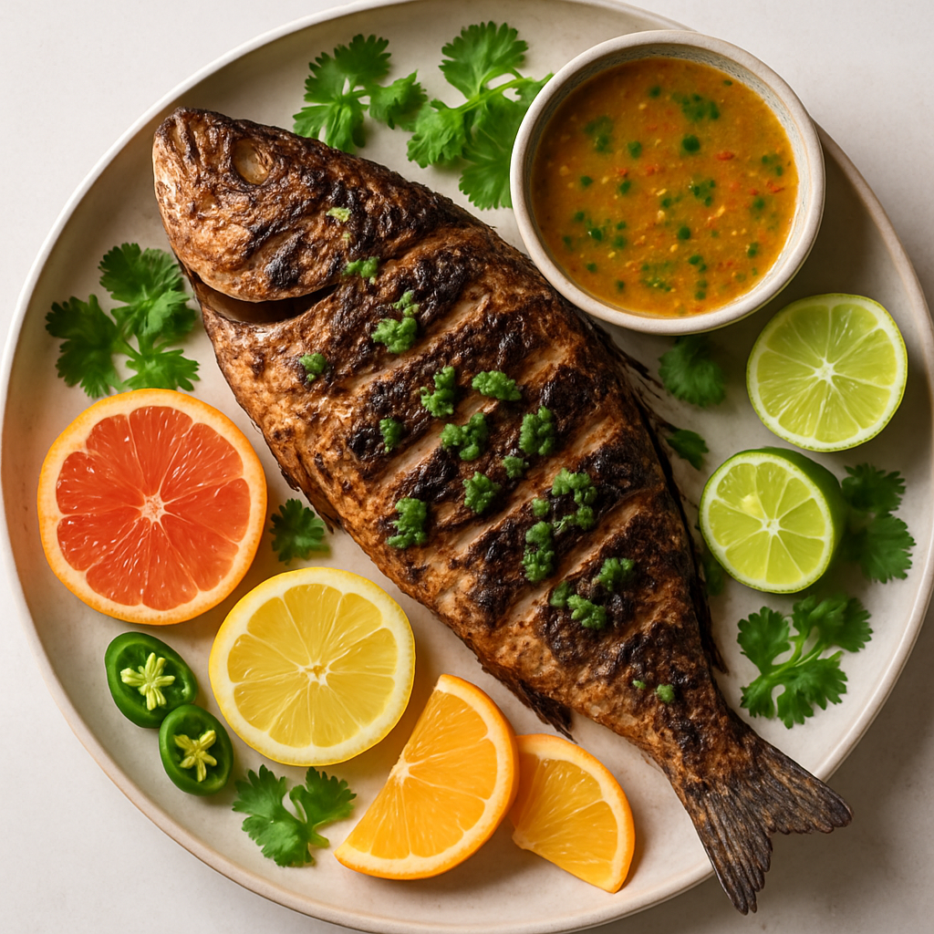 Pescado Entero a la Parrilla Fiesta