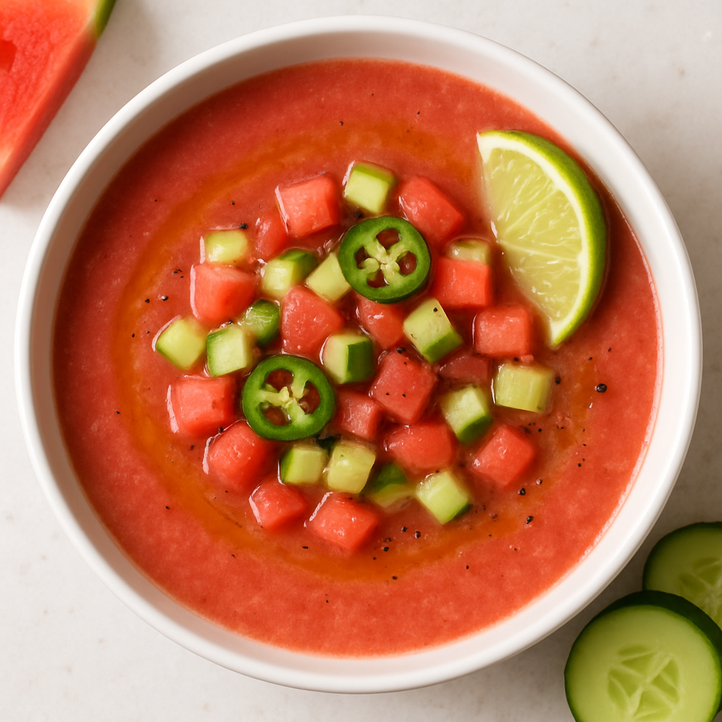 Sopa de Sandía de Verano