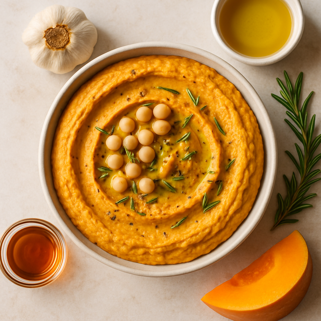 Hummus de Calabaza con Ajo Asado y Romero