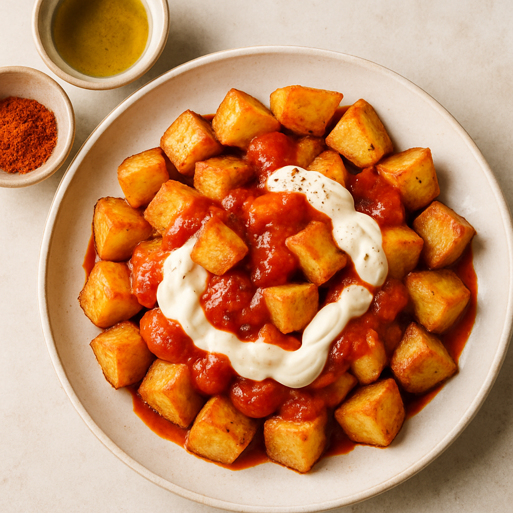 Spanish Paprika Potatoes with Tomato Sauce and Aioli