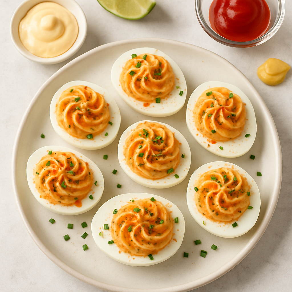Sriracha Deviled Eggs