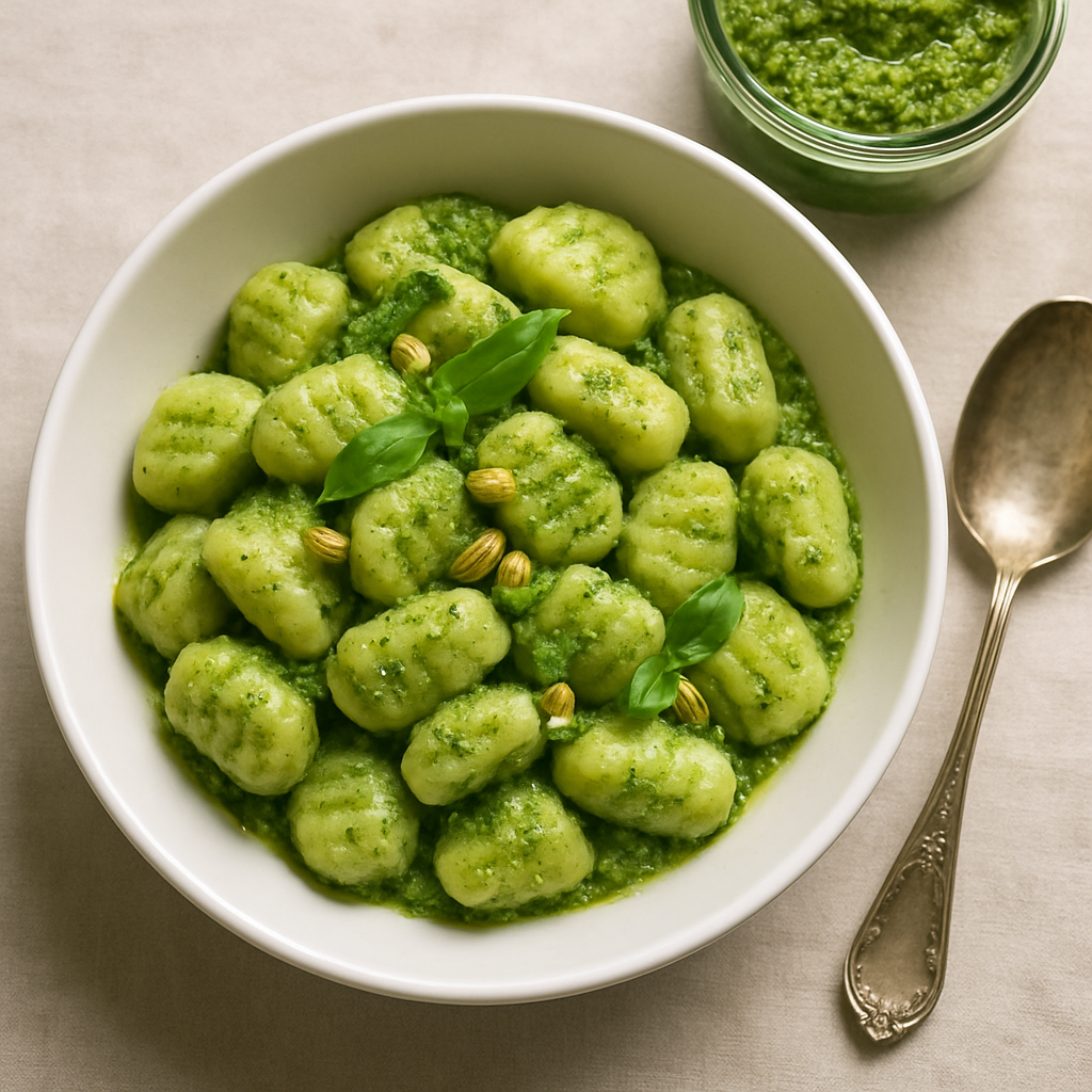 Gluten-Free Gnocchi with Pistachio Pesto