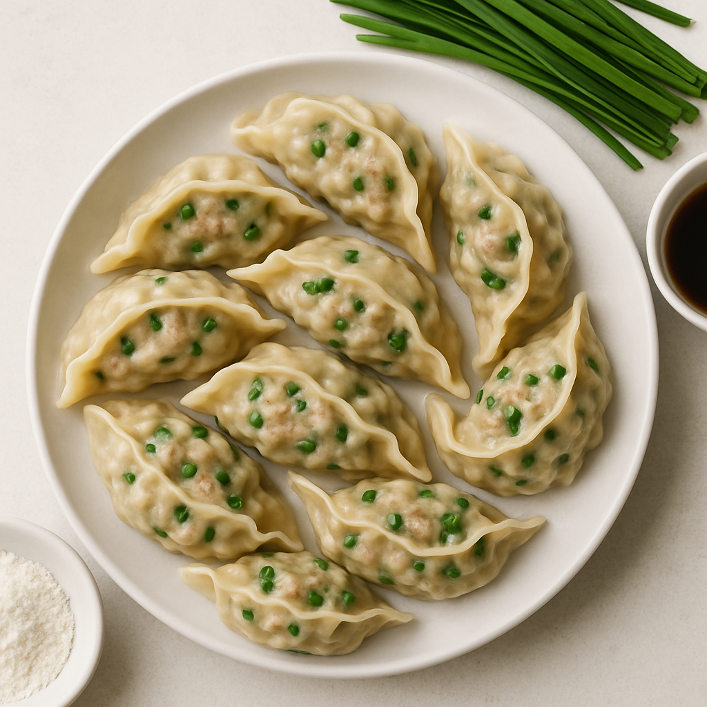 Easy Pork & Chive Dumplings