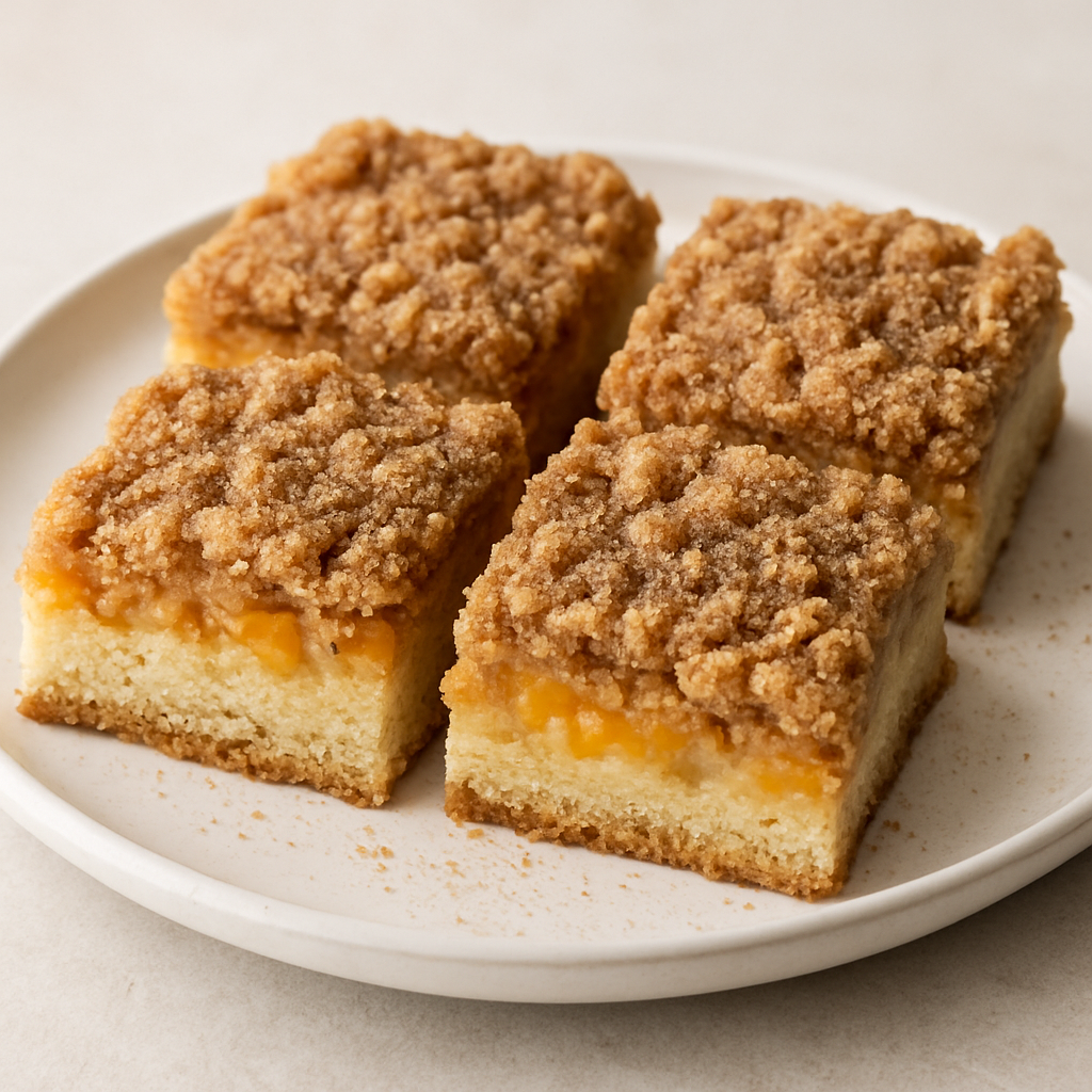 Peach Crumb Bars
