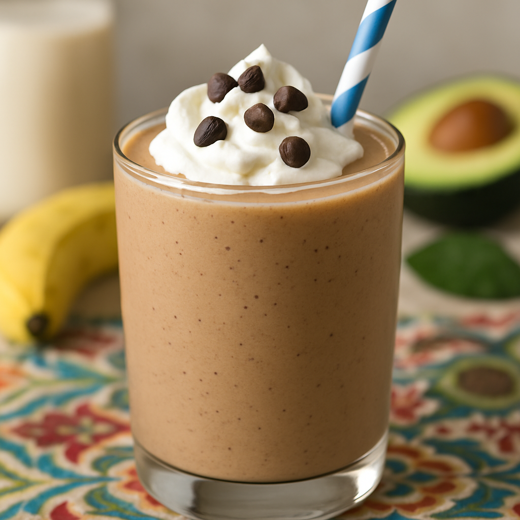 Chocolate Peanut Butter Banana Power Smoothie