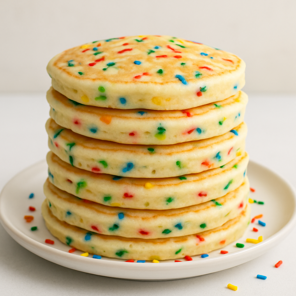 Panqueques de Mezcla de Pastel Funfetti