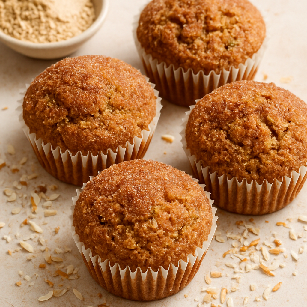 Jumbo Coconut Oil Zucchini Muffins