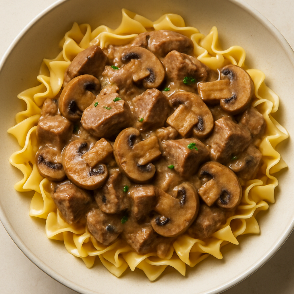 Mushroom-Beef Stroganoff