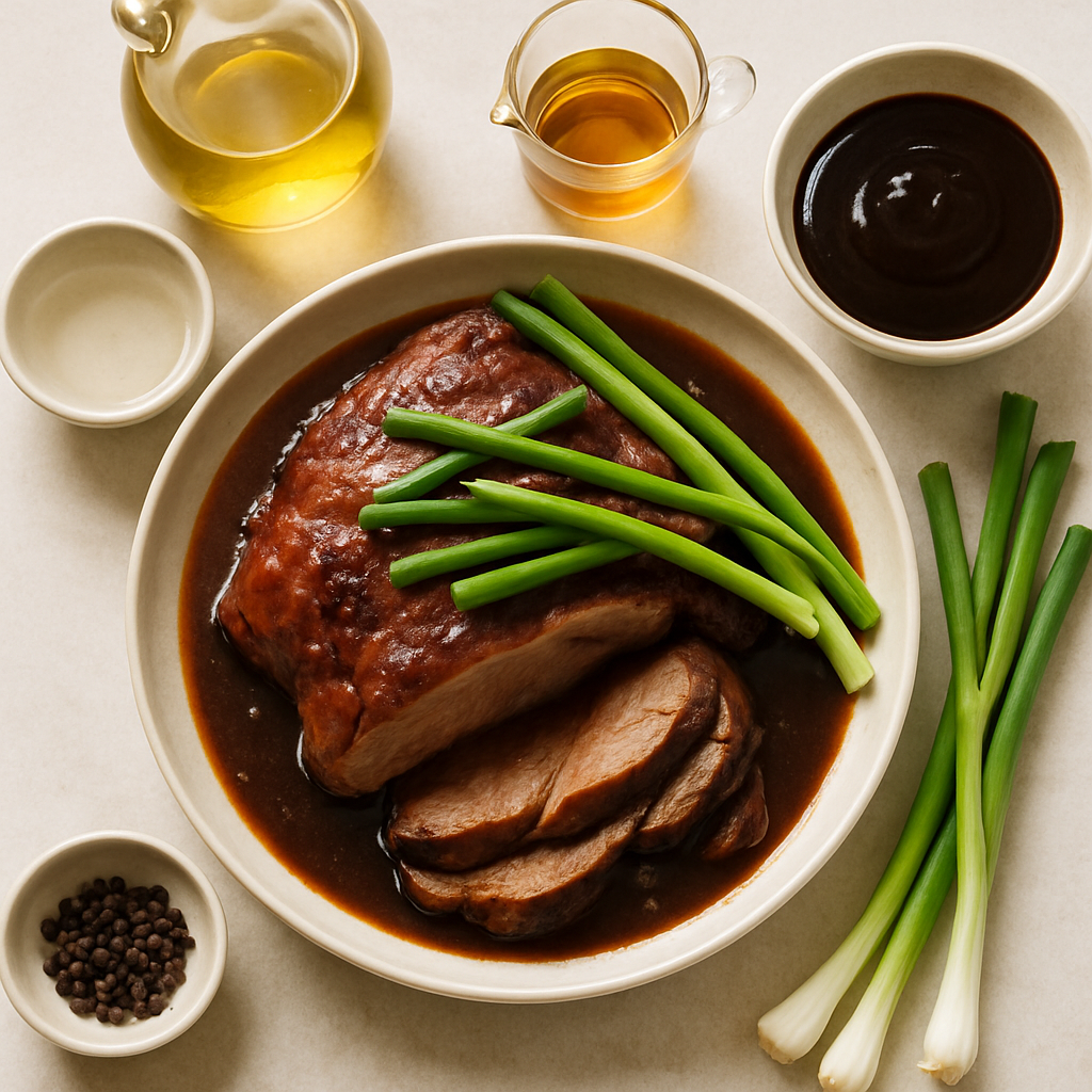 Slow-Cooked Hoisin Pork Roast with Green Onions