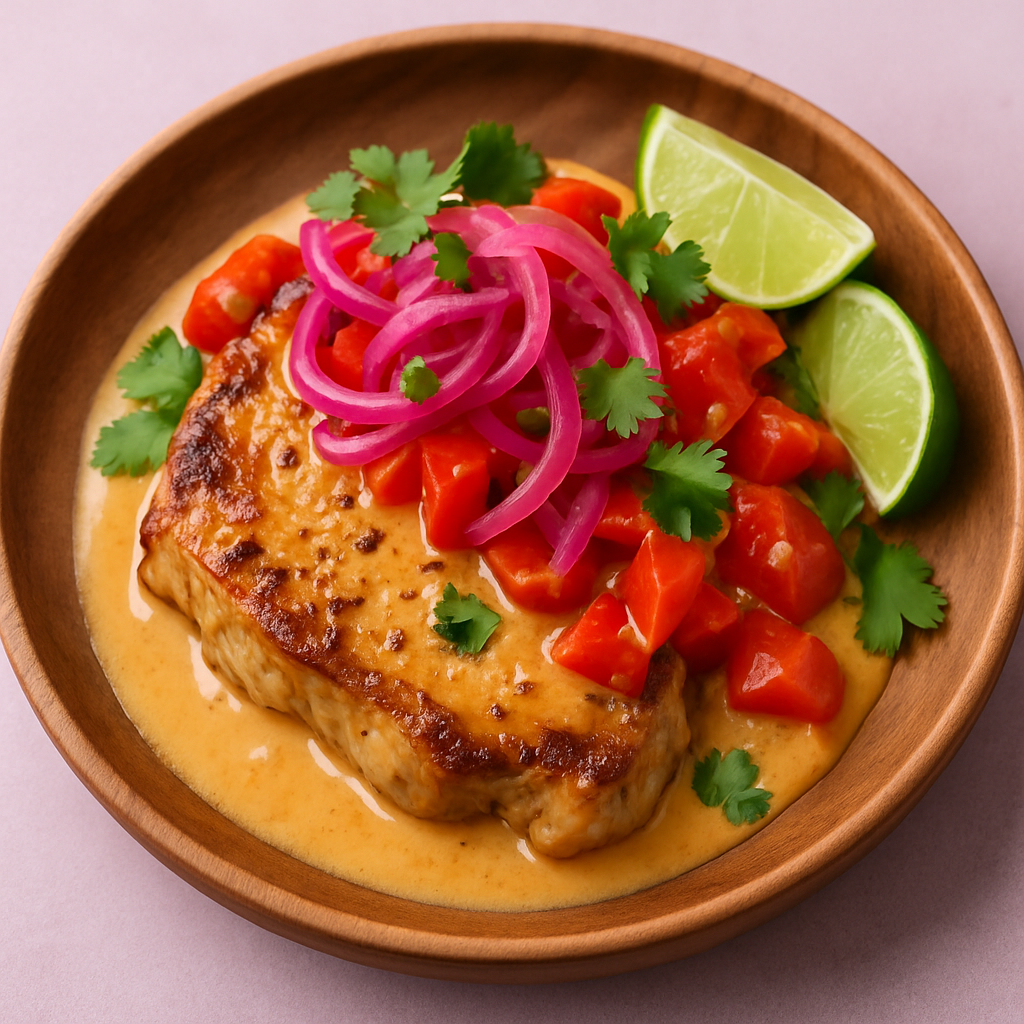 Thai Pork Chops with Ginger Coconut Sauce