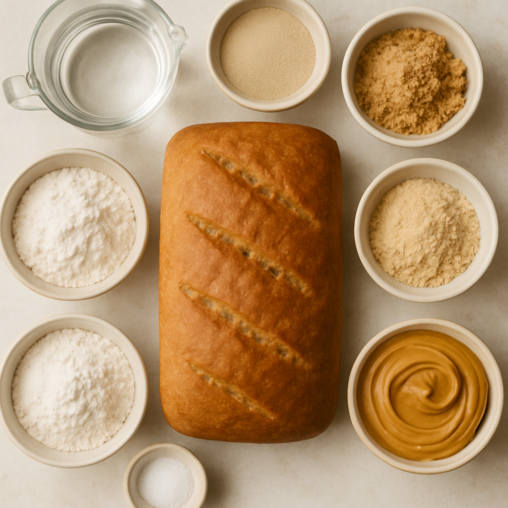 Pan de Mantequilla de Cacahuete con Trigo Integral Blanco
