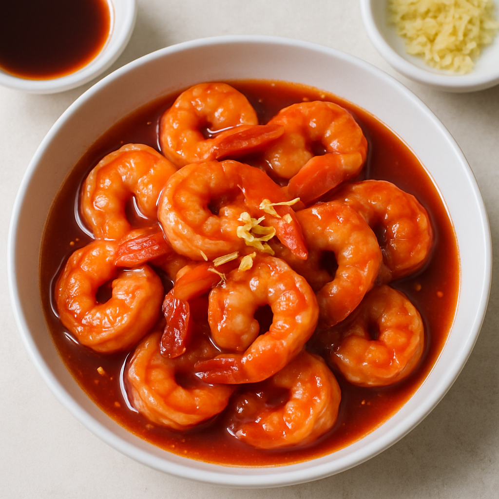 Camarones Picantes con Salsa de Tomate
