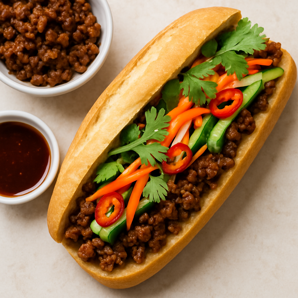 Banh Mi with Spiced Ground Pork